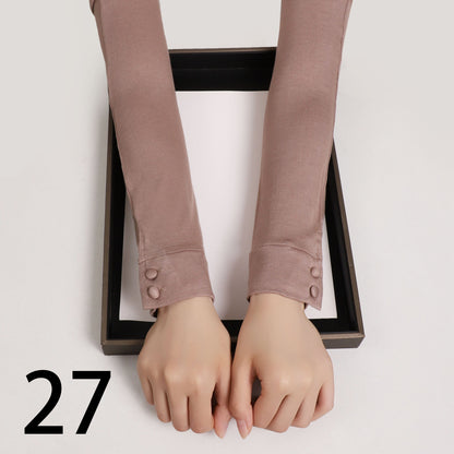 Buttoned Elegance Sleeves