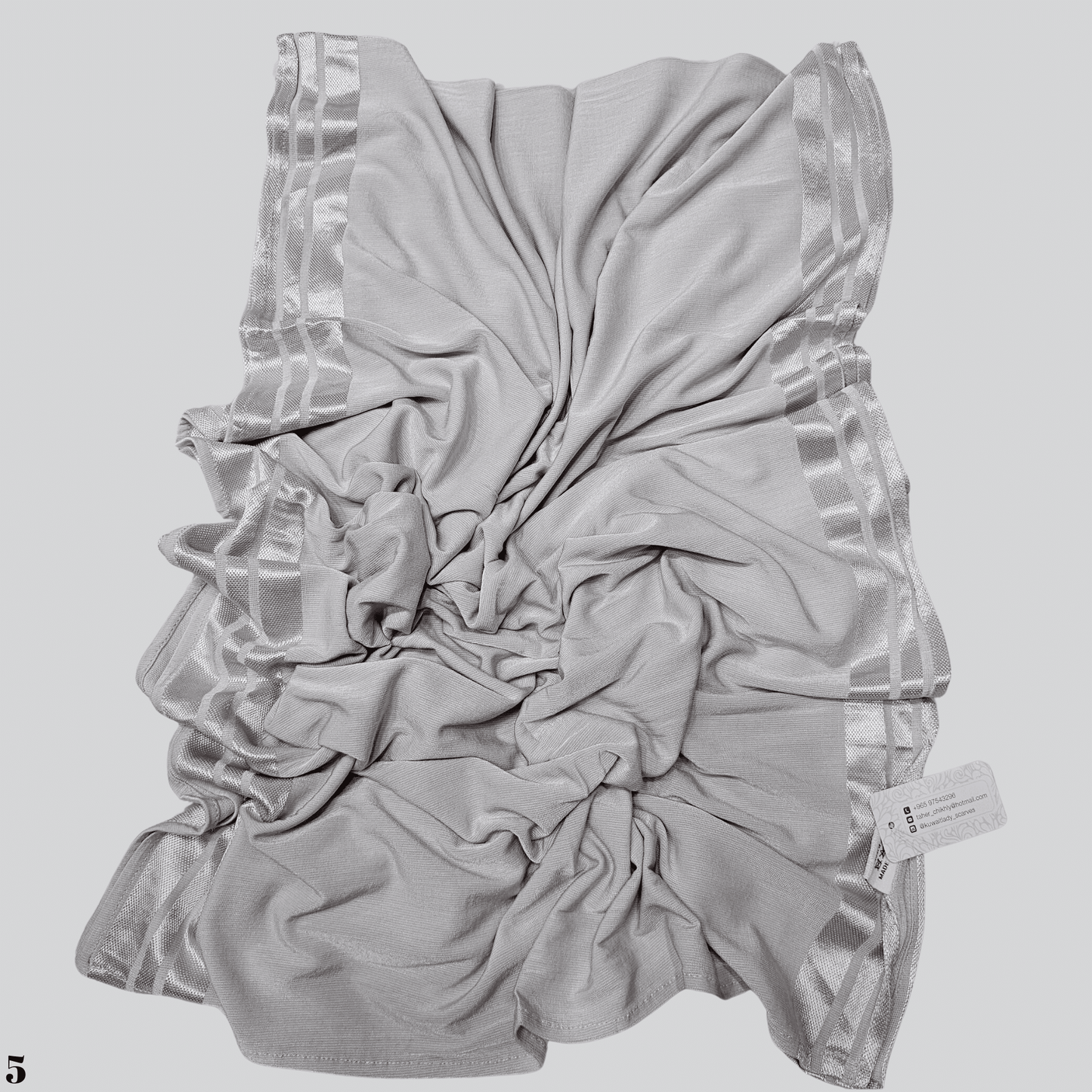 Cotton Satin Blend Scarf