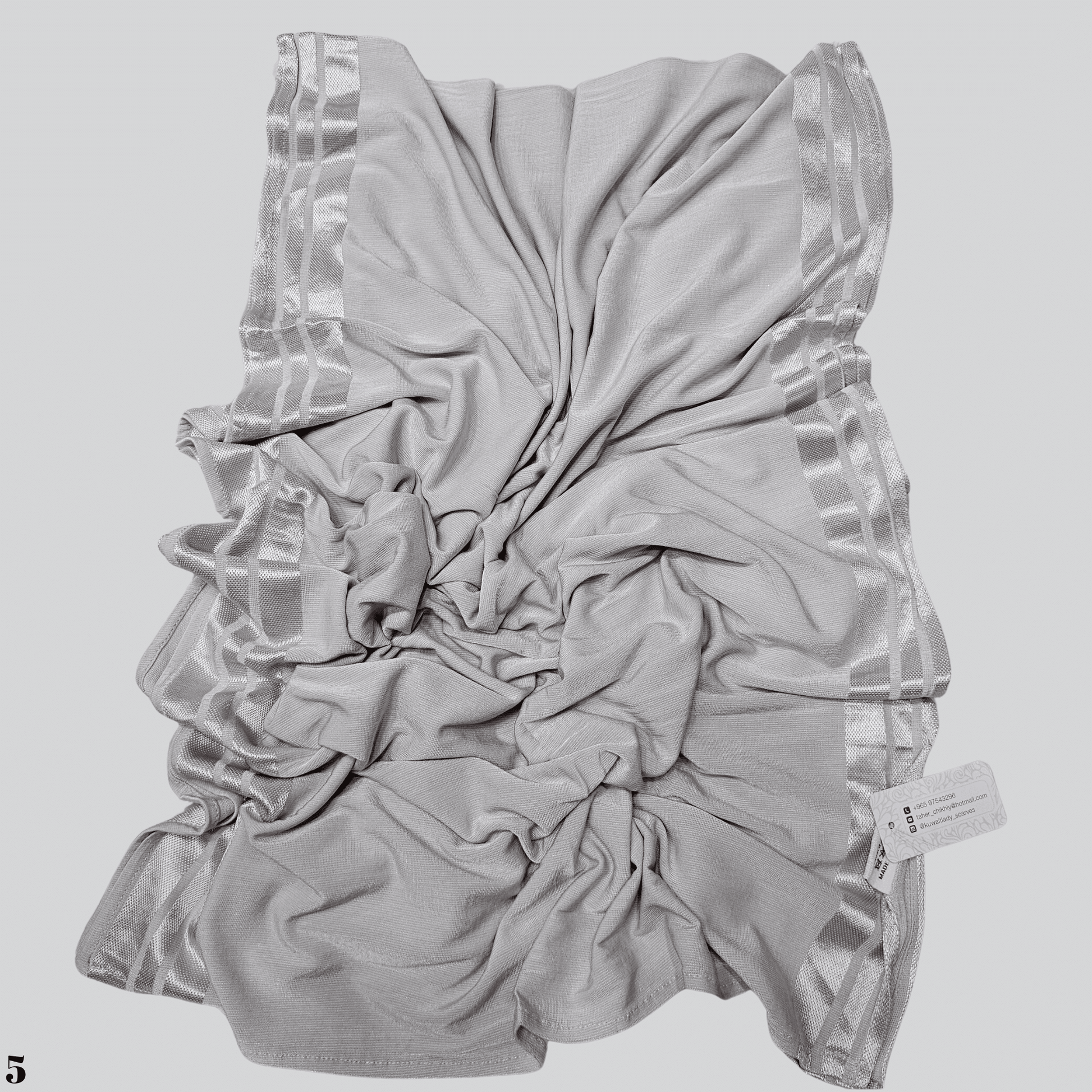 Cotton Satin Blend Scarf