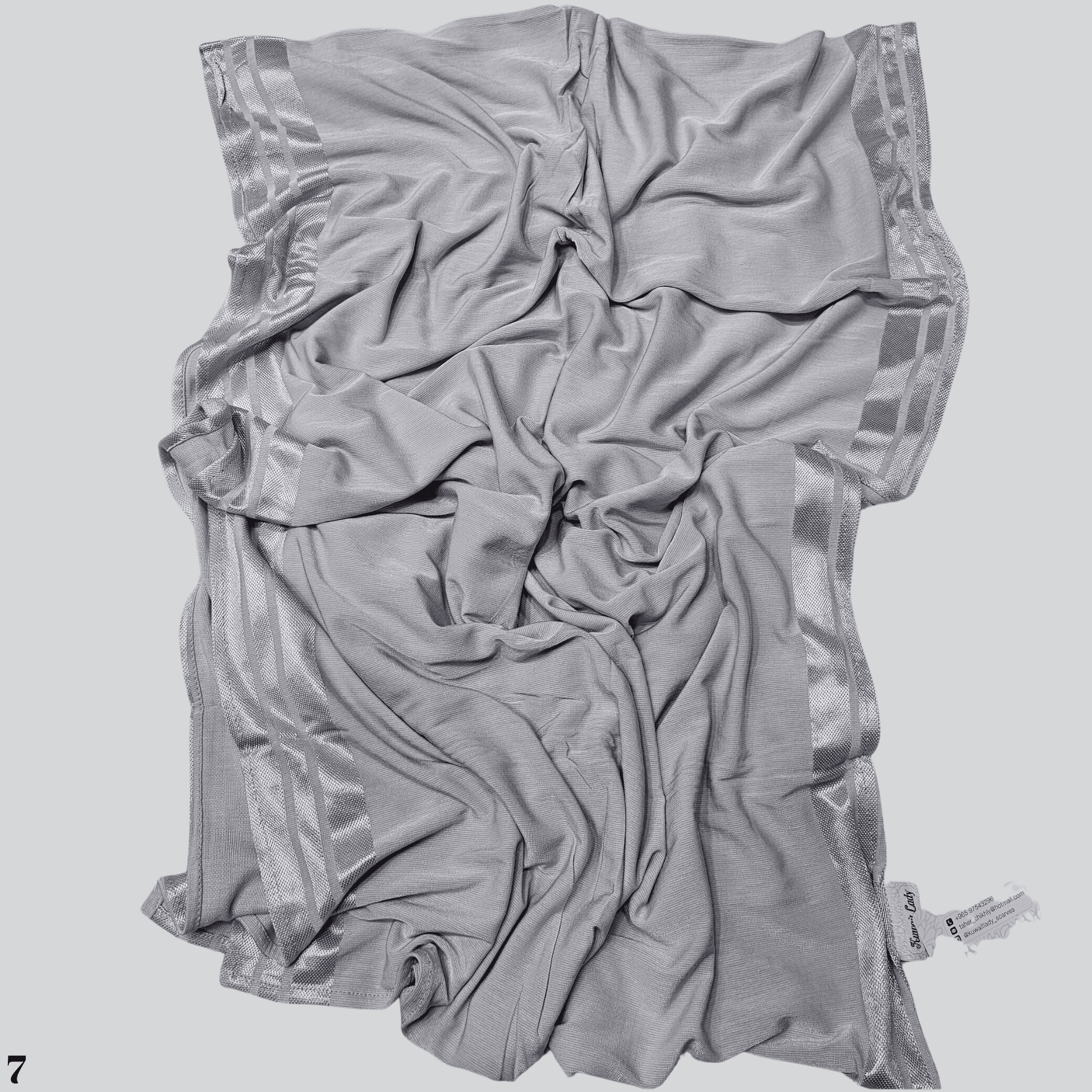 Cotton Satin Blend Scarf