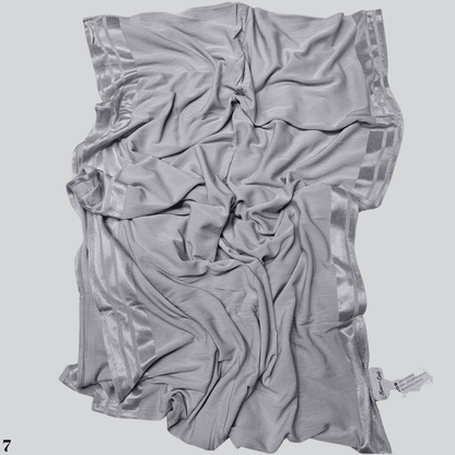 Cotton Satin Blend Scarf