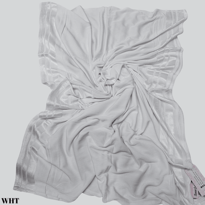 Cotton Satin Blend Scarf