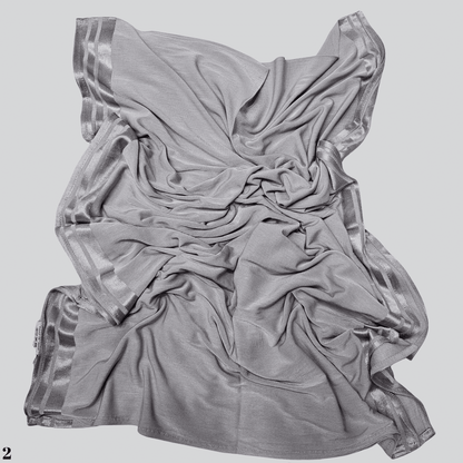 Cotton Satin Blend Scarf