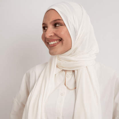 Cotton Satin Blend Scarf