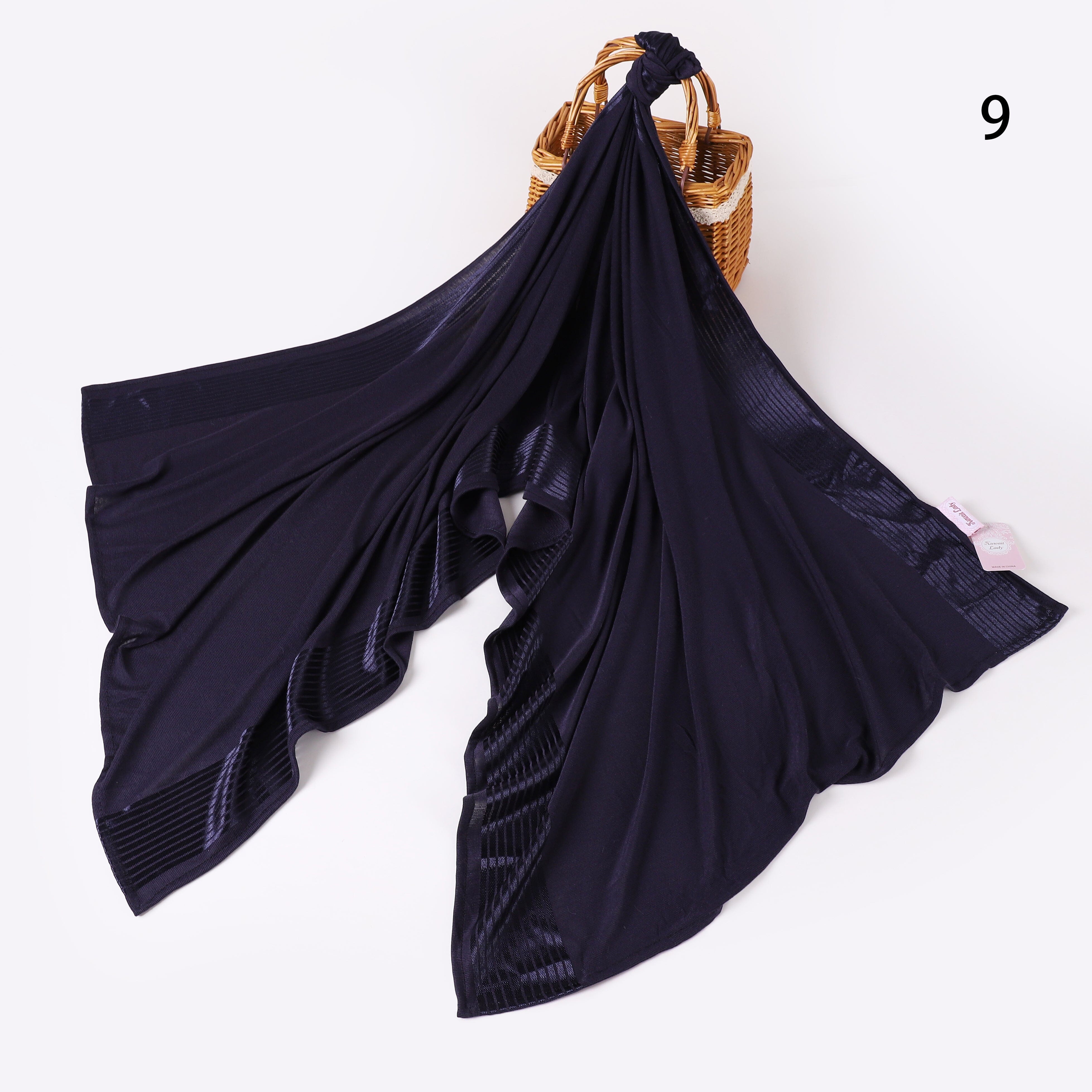 Cotton Satin Stripes Scarf