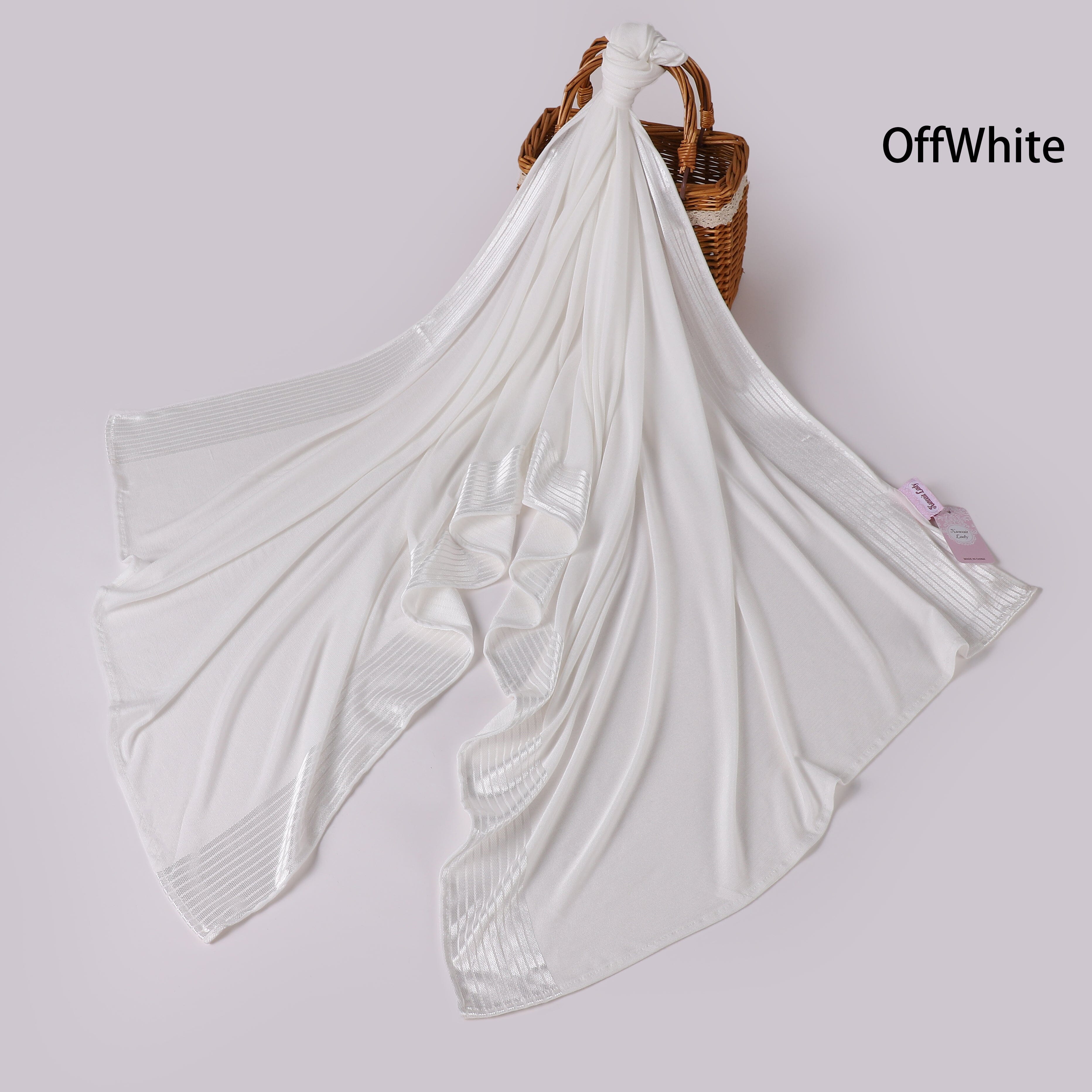 Cotton Satin Stripes Scarf