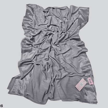 Cotton Satin Stripes Scarf