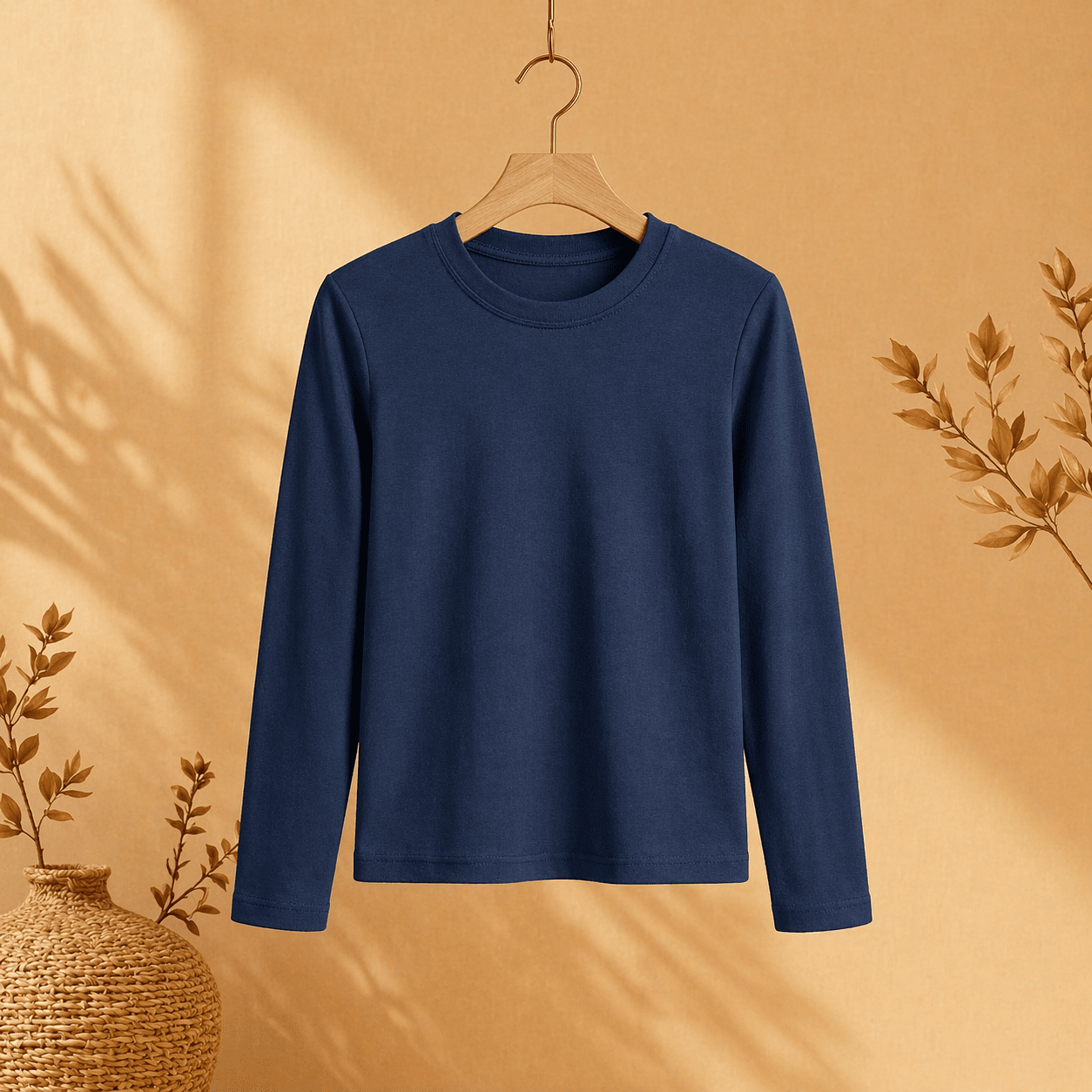 Cotton T-shirt Full Sleeves (Round Neck)
