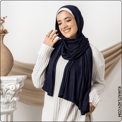 Dotted Cotton Stretch Scarf