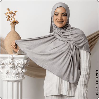 Dotted Cotton Stretch Scarf