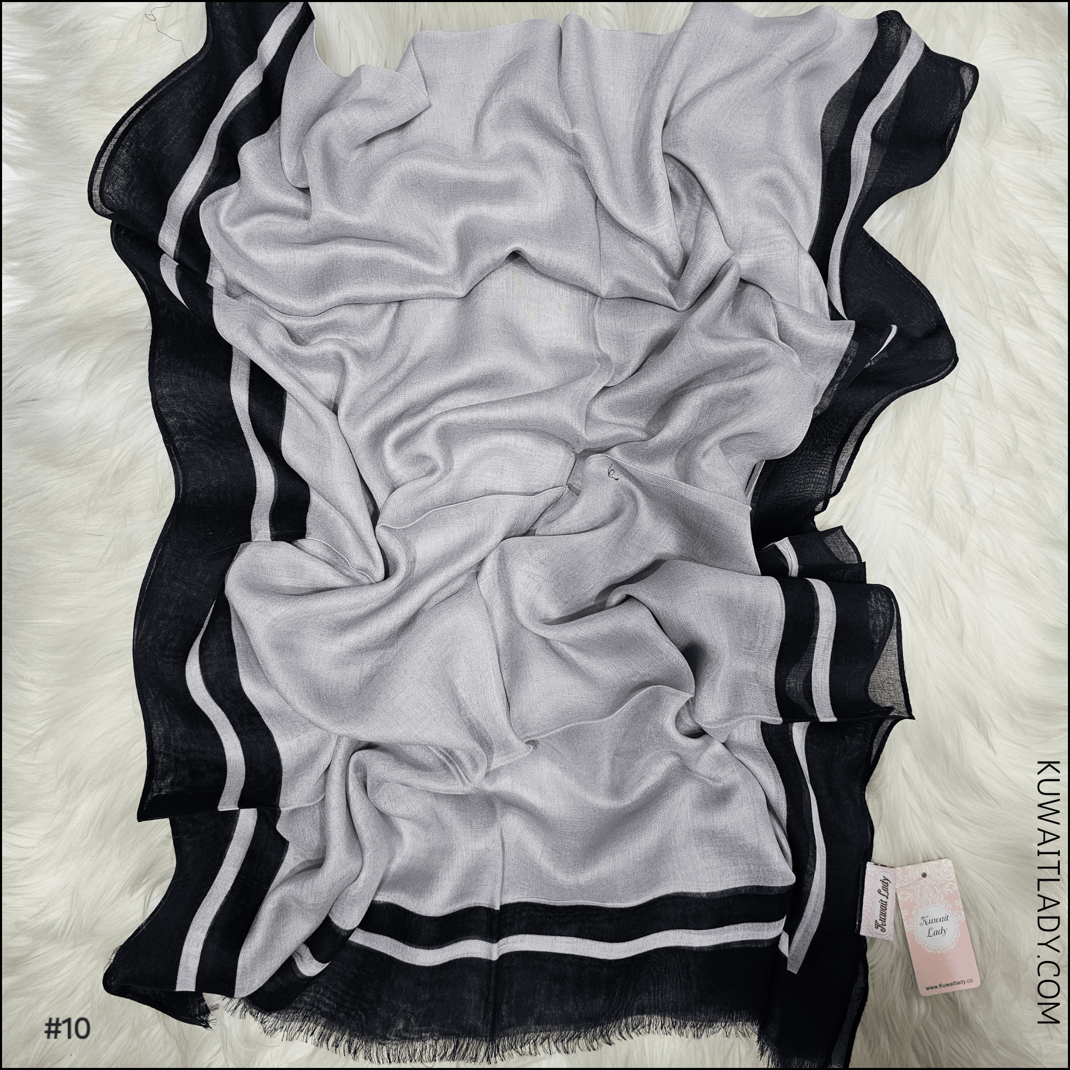 Duo Frame Linen Scarf