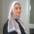 Frame Border Linen Scarf