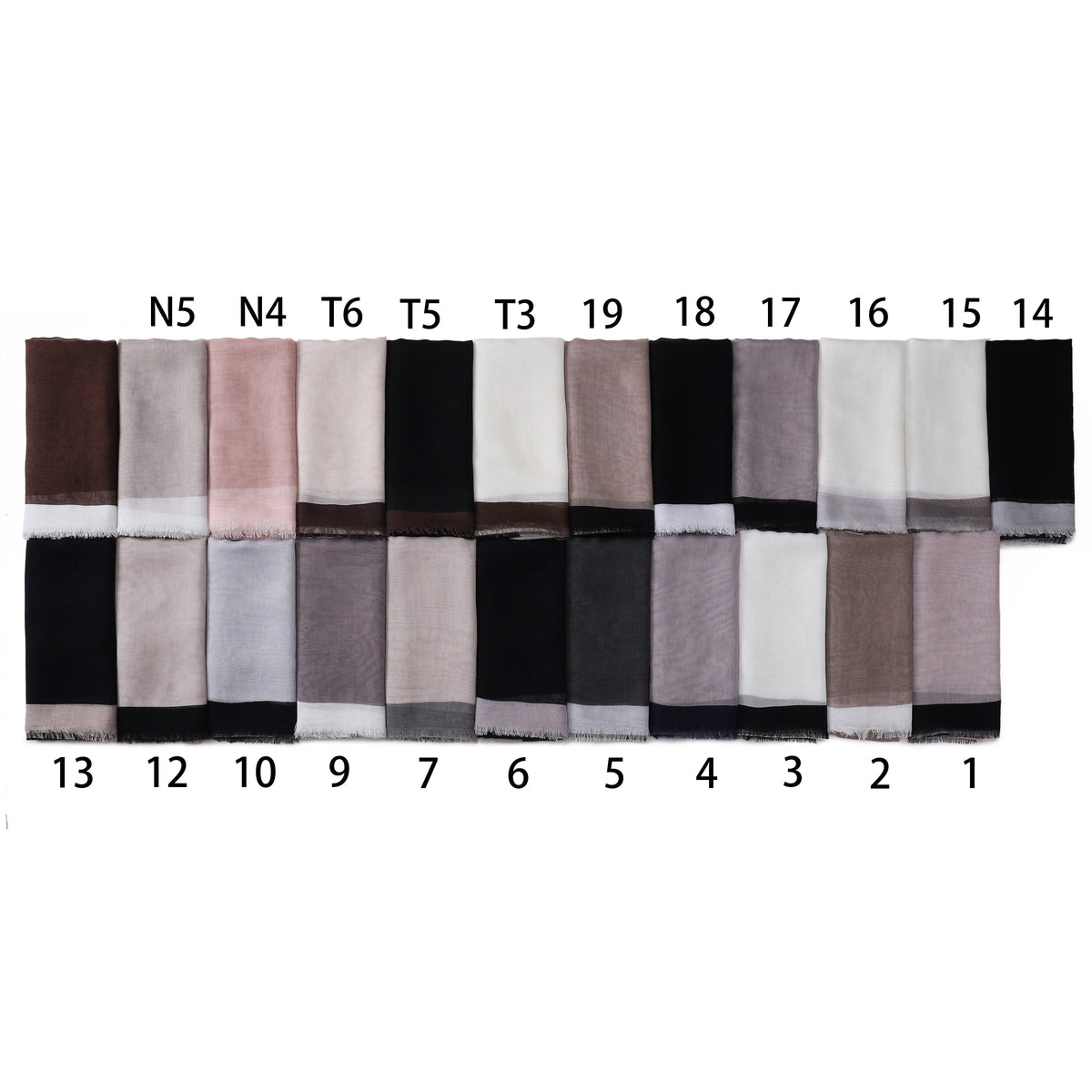 Frame Border Linen Scarf
