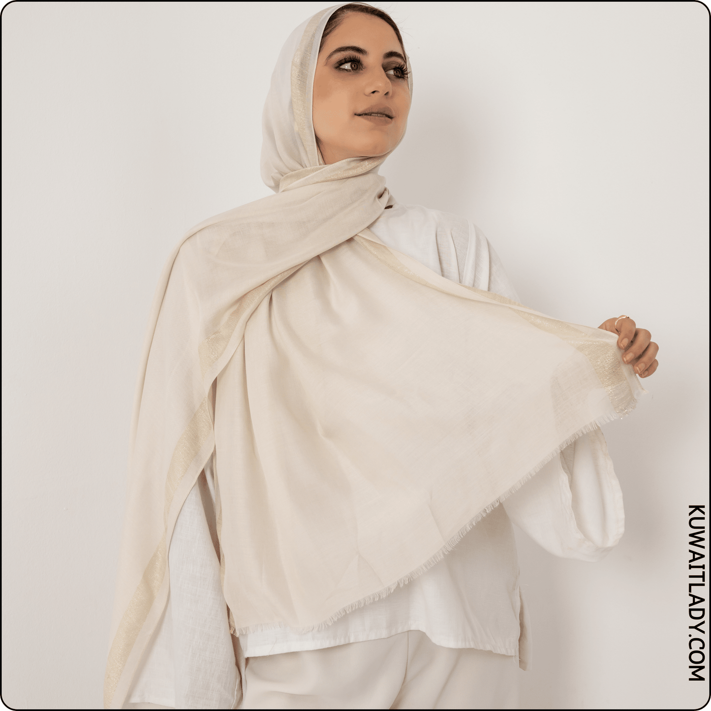 Glittery Linen Scarf