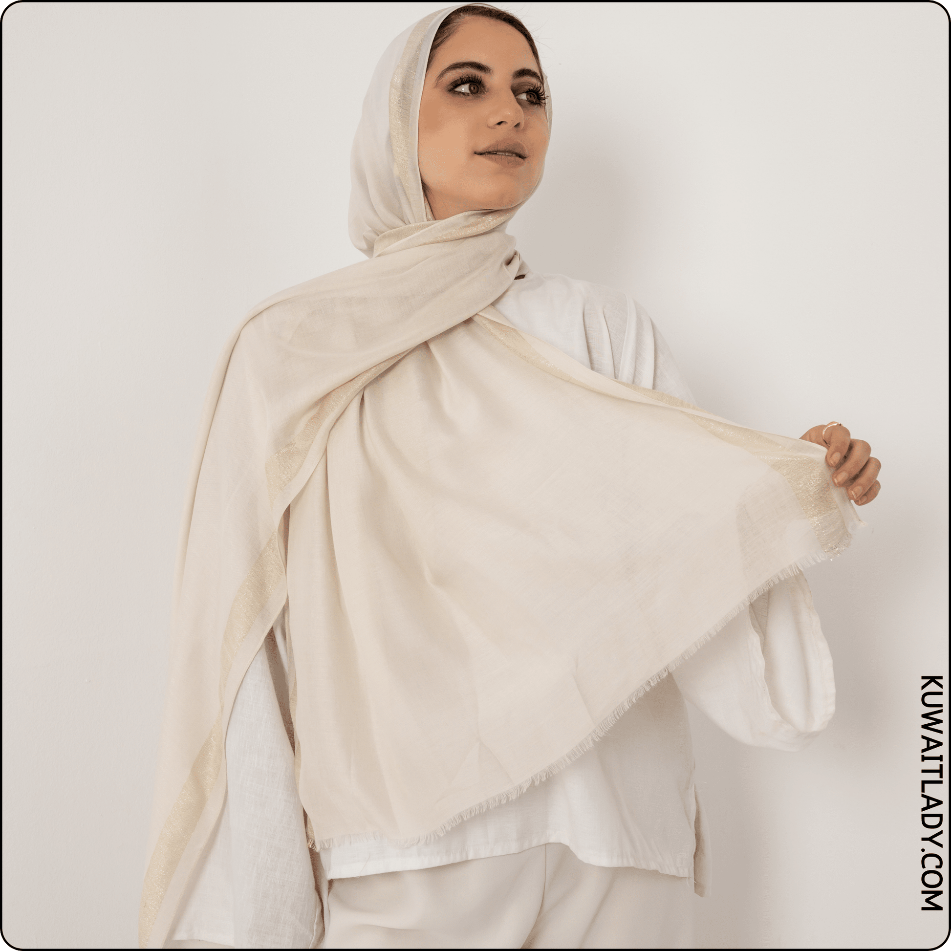 Glittery Linen Scarf