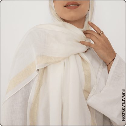 Glittery Linen Scarf