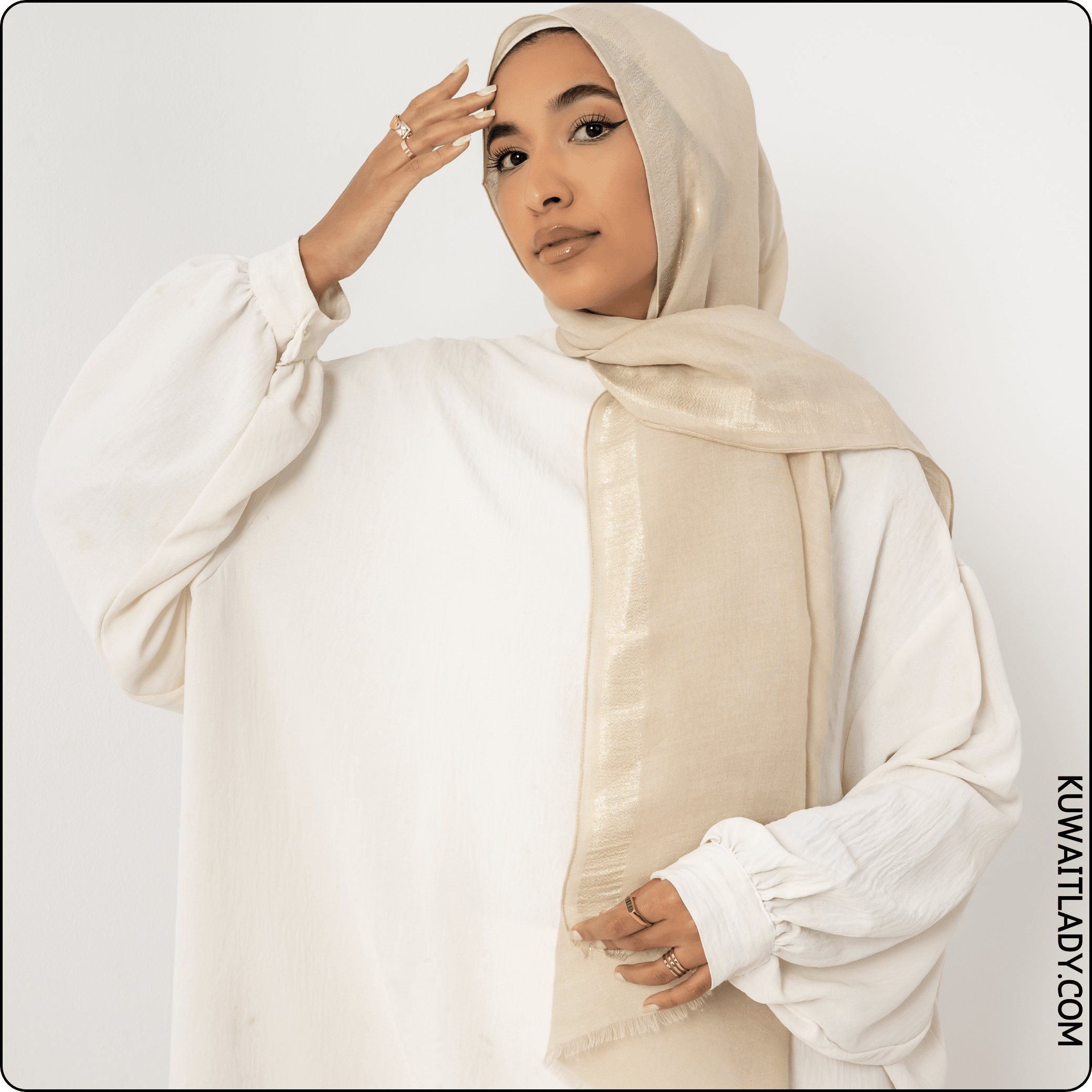 Glittery Linen Scarf