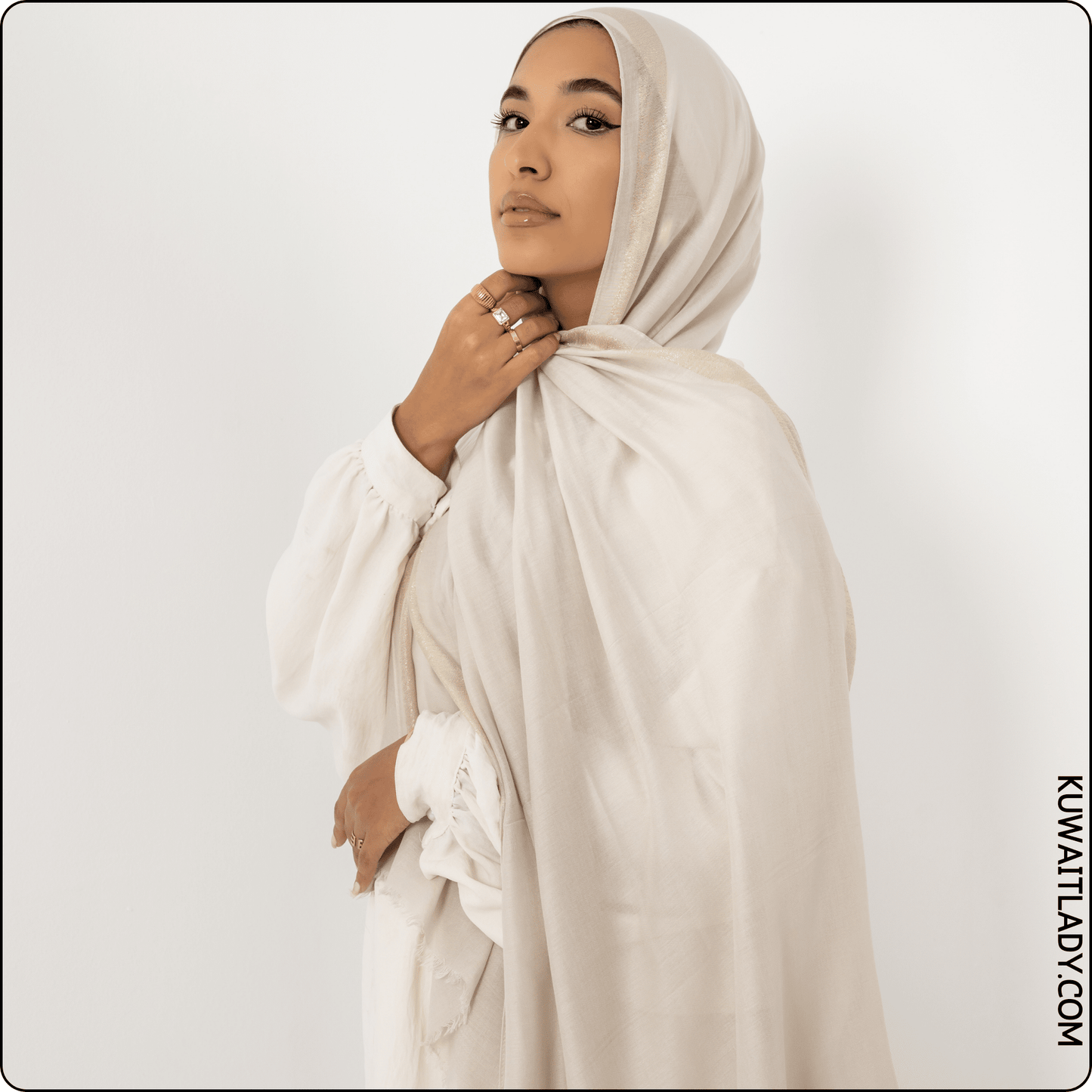 Glittery Linen Scarf