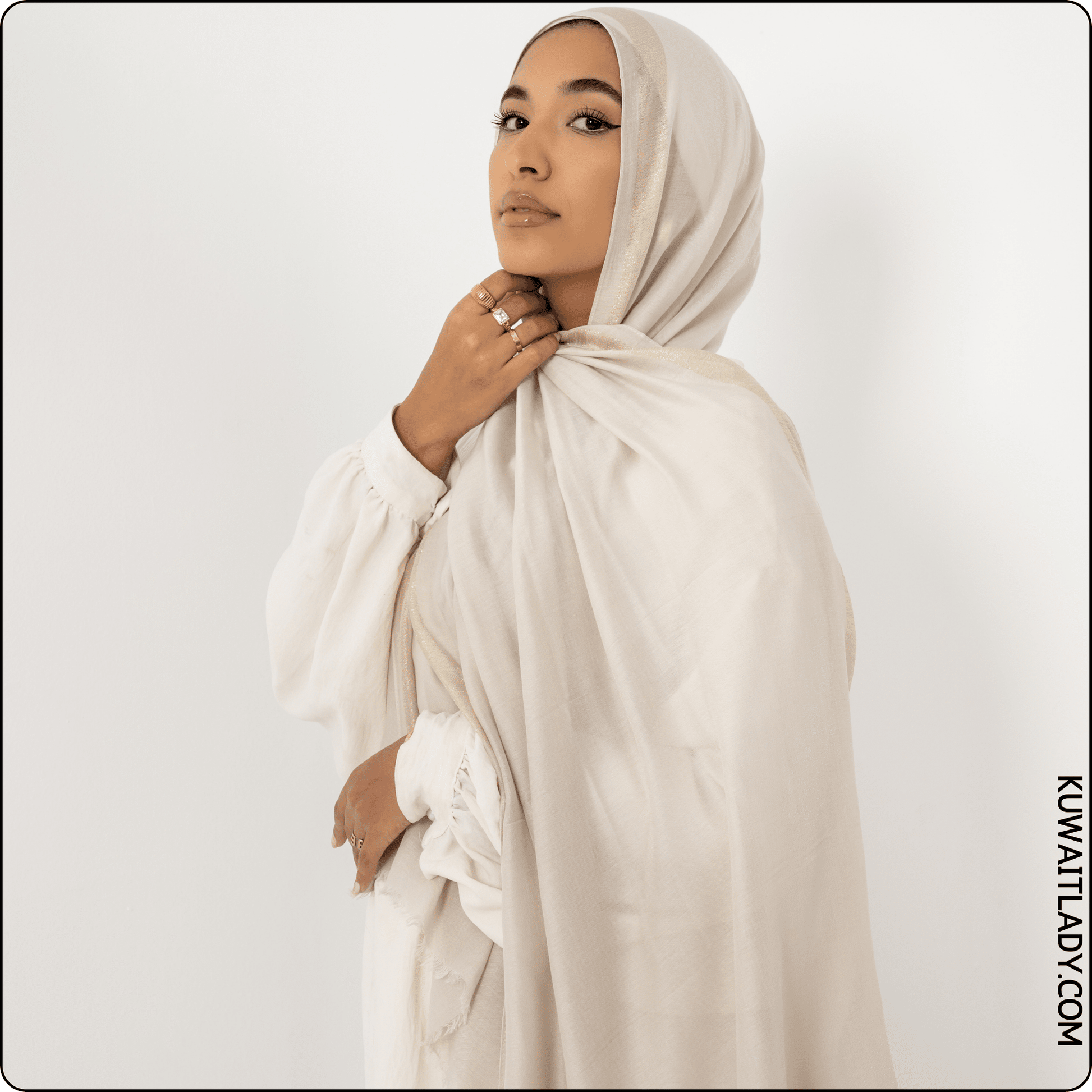 Glittery Linen Scarf