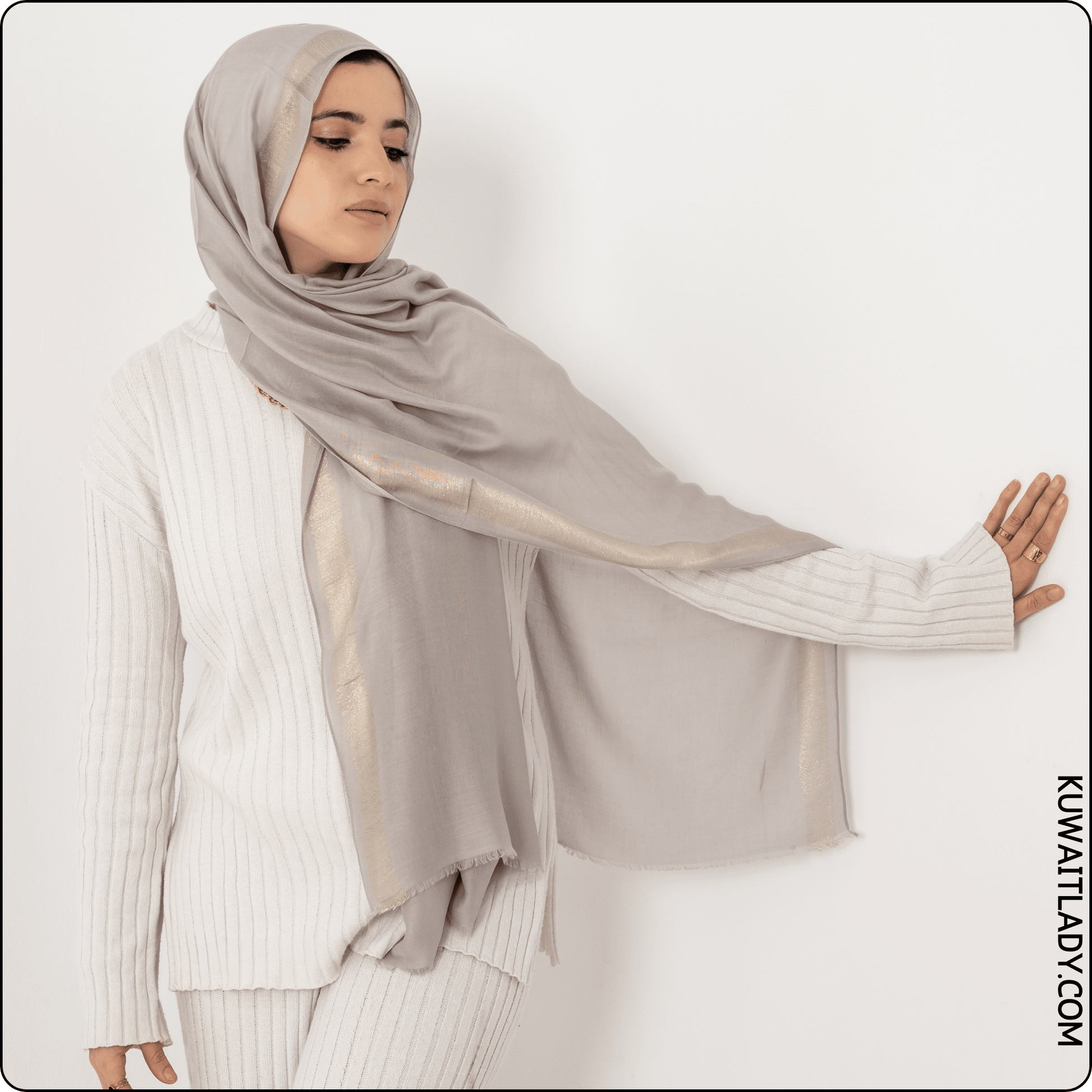 Glittery Linen Scarf