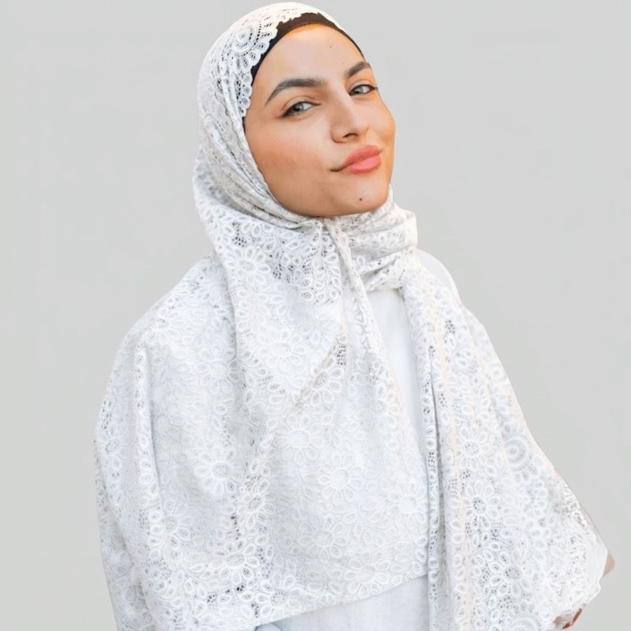 Graceful Lace Symphony Scarf
