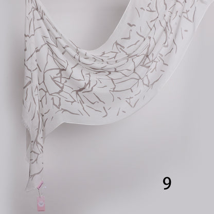 Graphite Linen Scarf