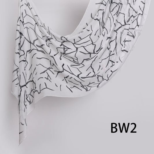 Graphite Linen Scarf