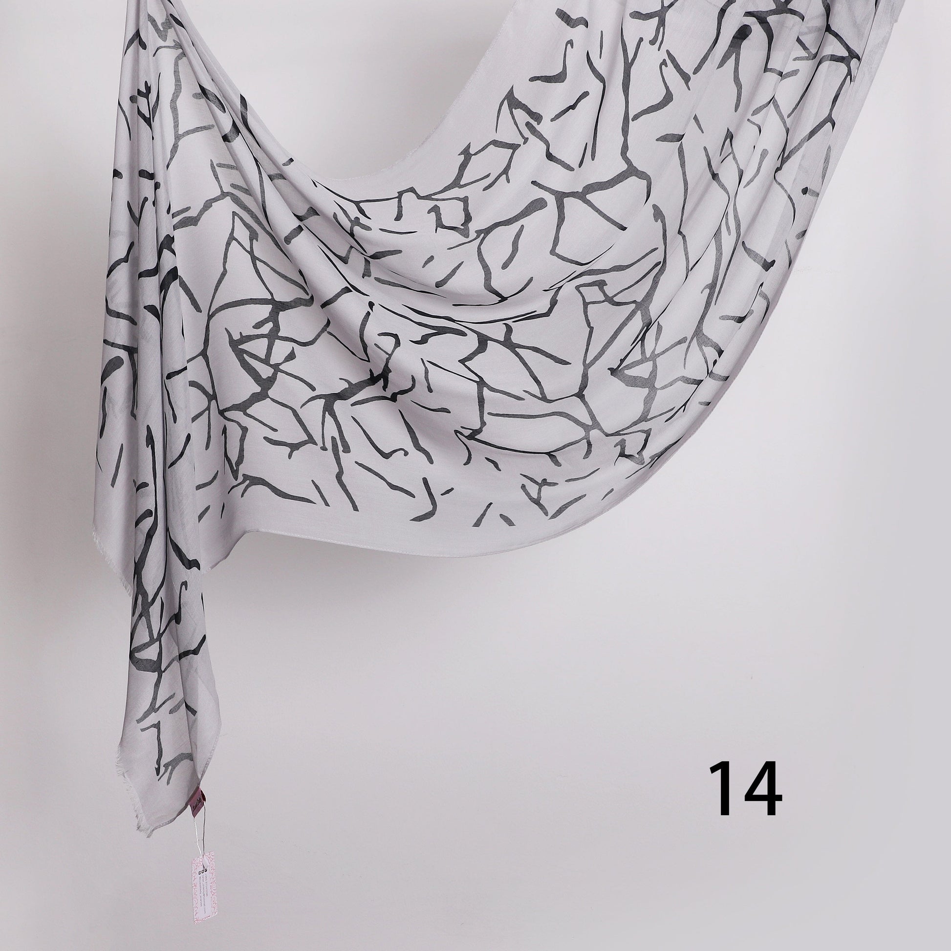 Graphite Linen Scarf