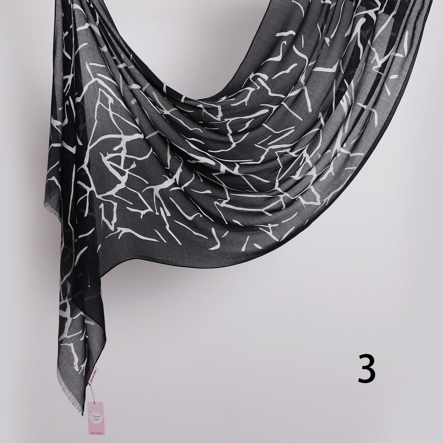 Graphite Linen Scarf
