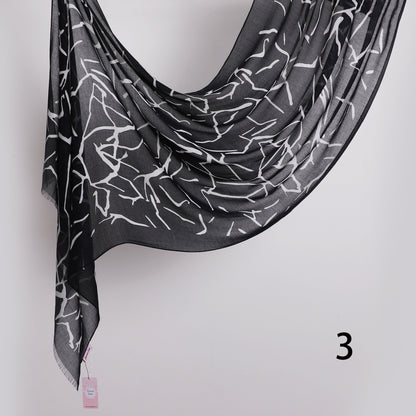 Graphite Linen Scarf