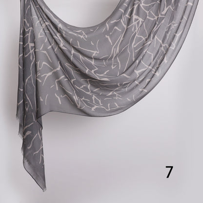 Graphite Linen Scarf