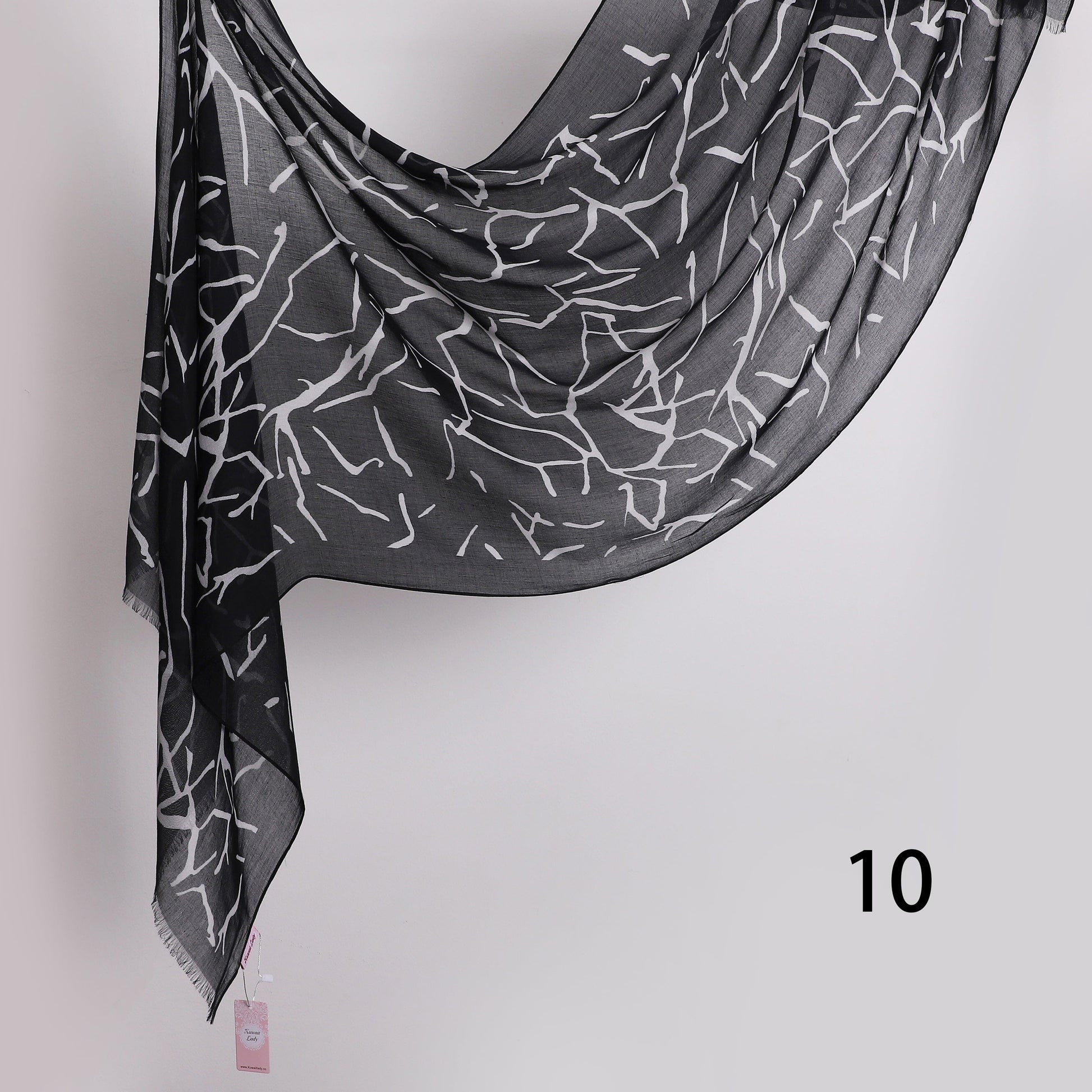 Graphite Linen Scarf