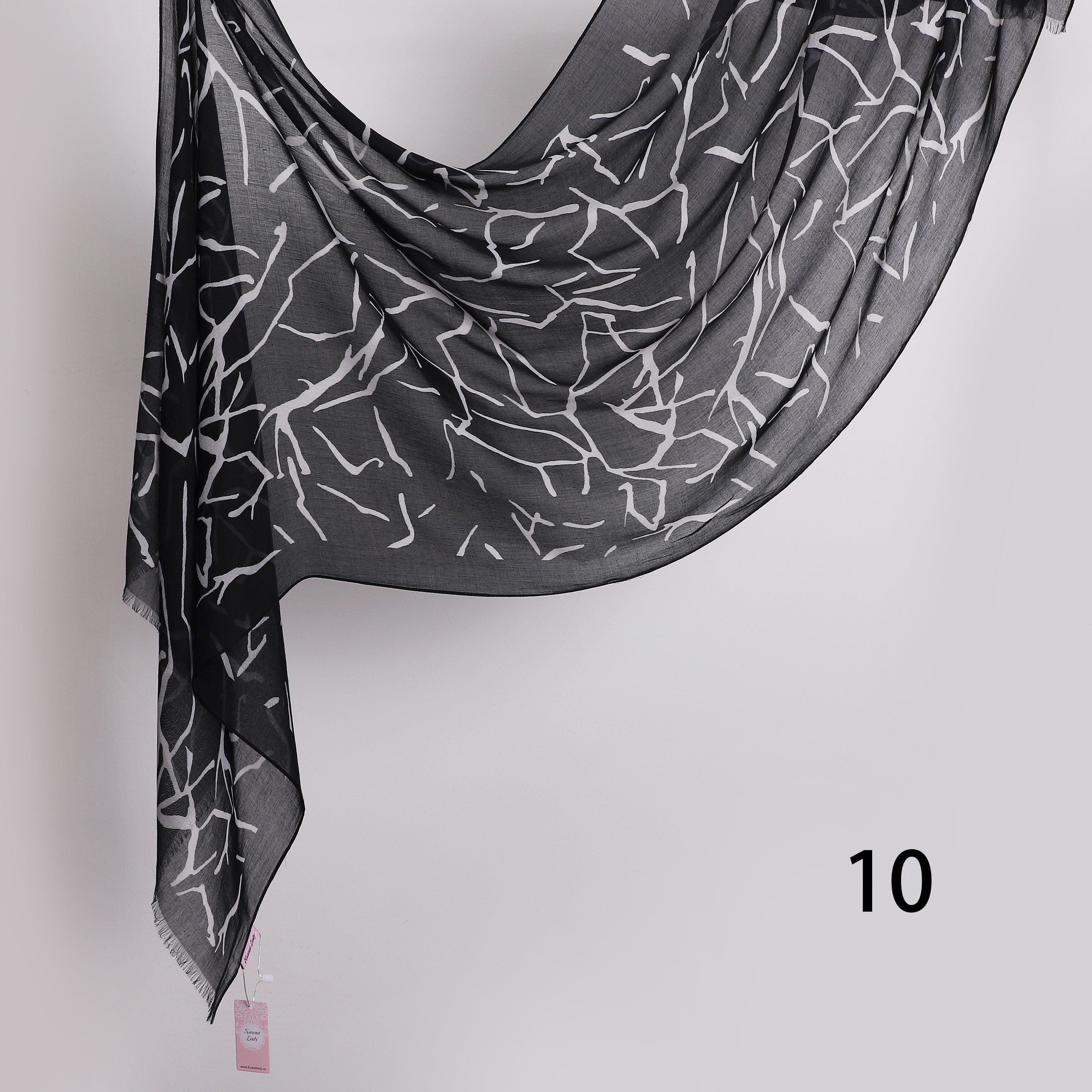 Graphite Linen Scarf