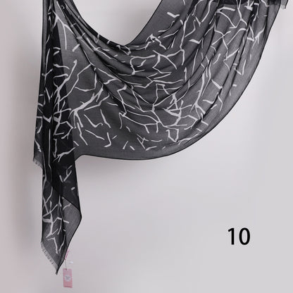 Graphite Linen Scarf