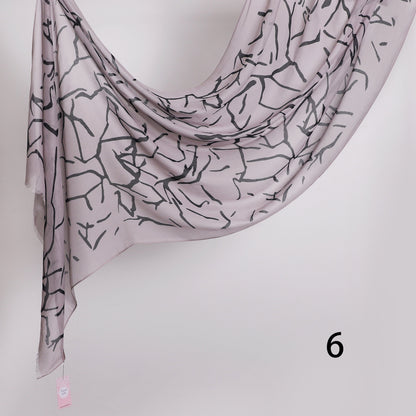 Graphite Linen Scarf