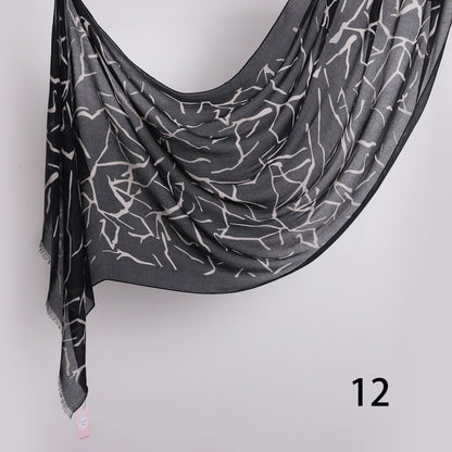 Graphite Linen Scarf