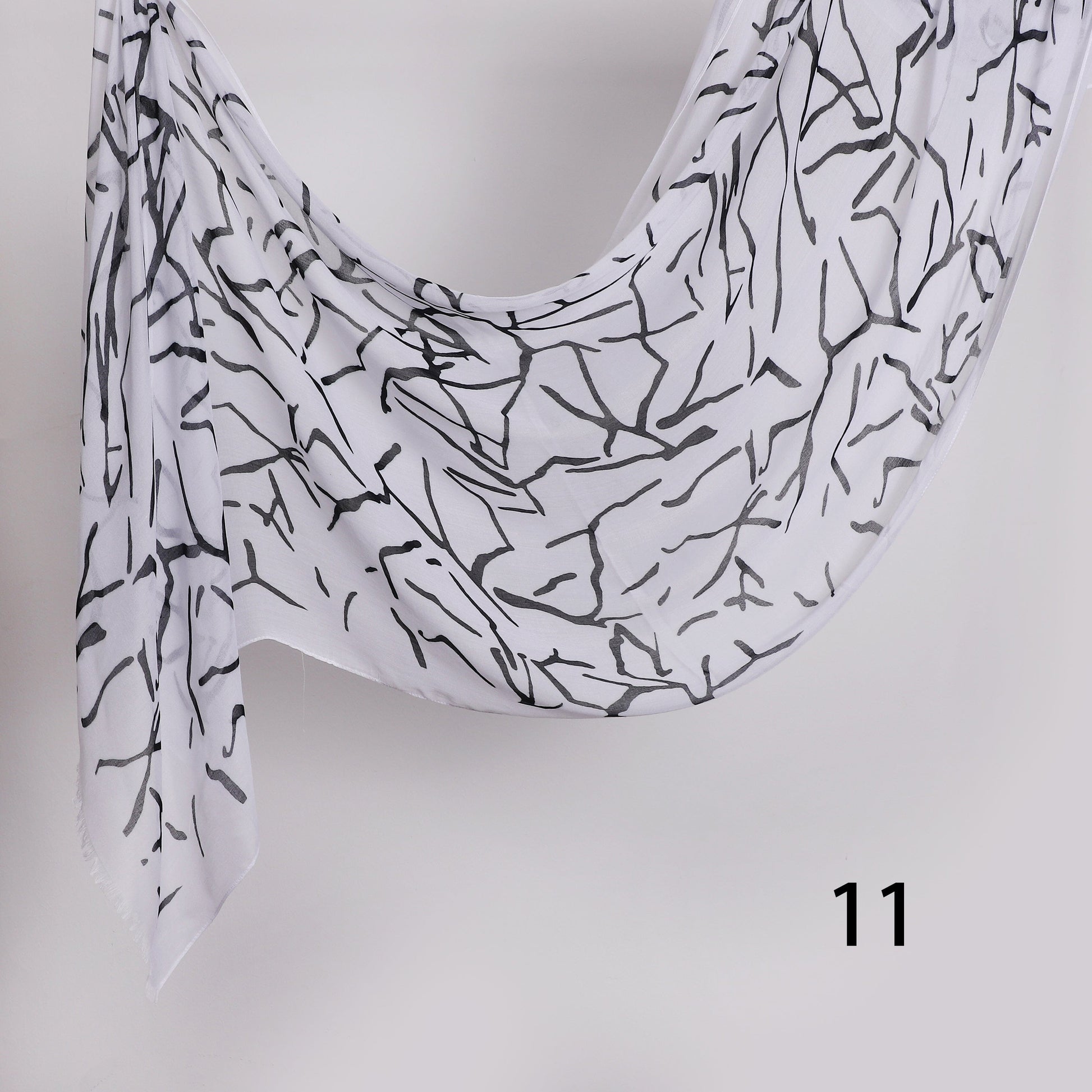 Graphite Linen Scarf