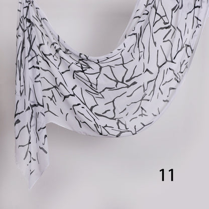 Graphite Linen Scarf