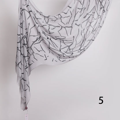 Graphite Linen Scarf
