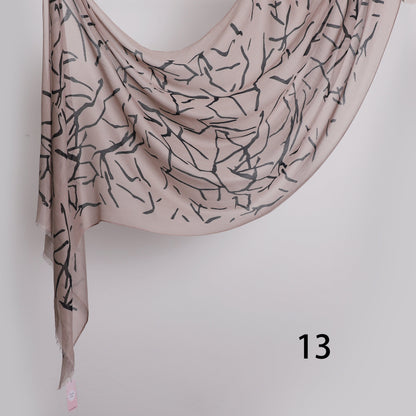 Graphite Linen Scarf