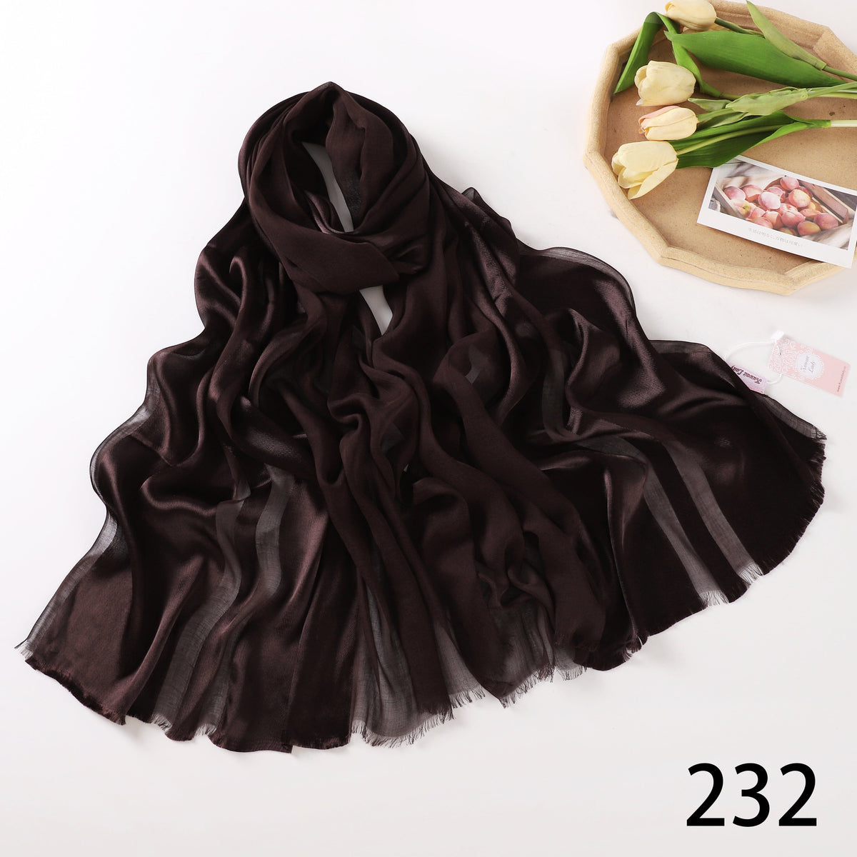 Half Linen, Half Satin Elegance