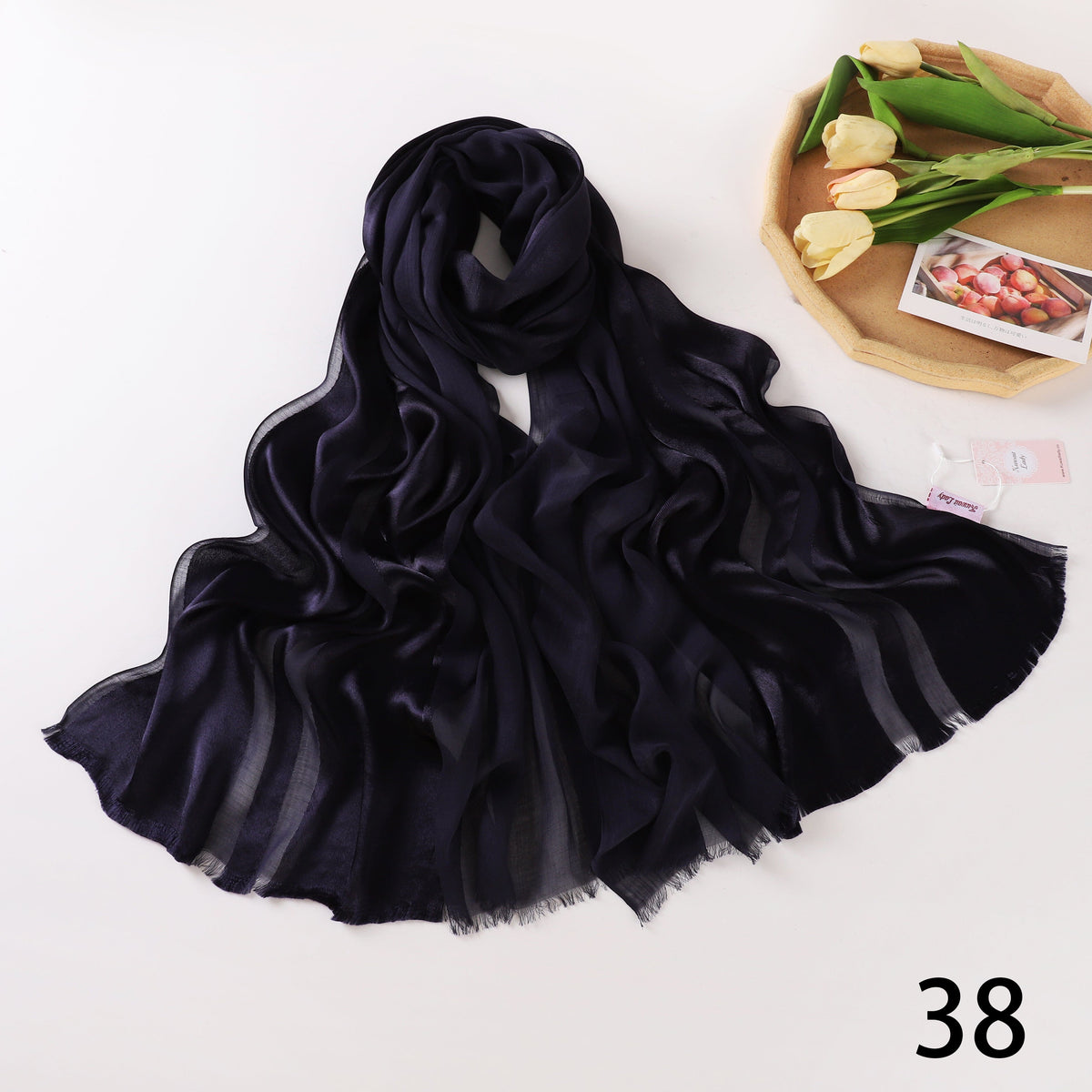 Half Linen, Half Satin Elegance