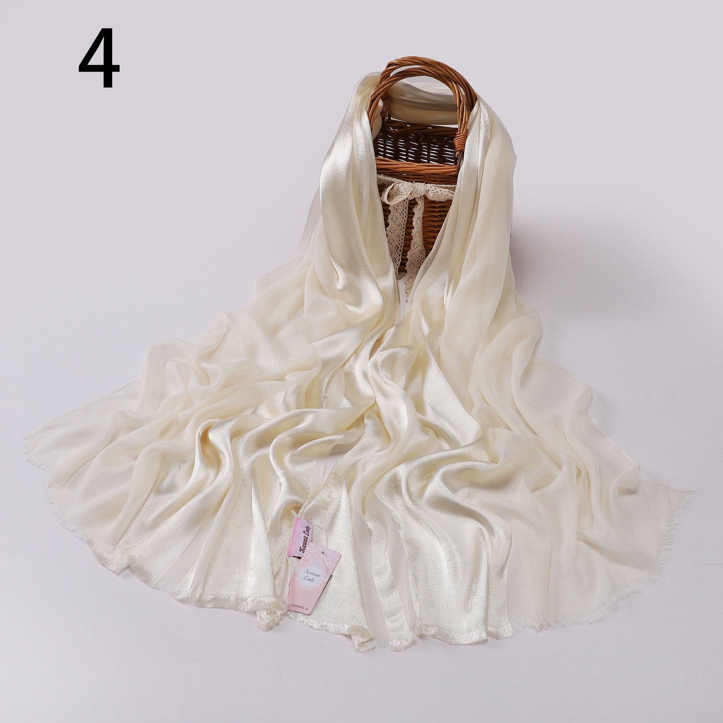 Half Linen, Half Satin Elegance