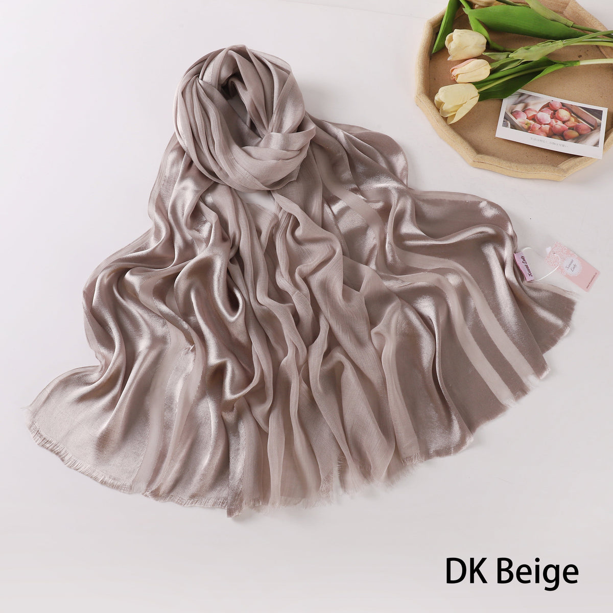 Half Linen, Half Satin Elegance
