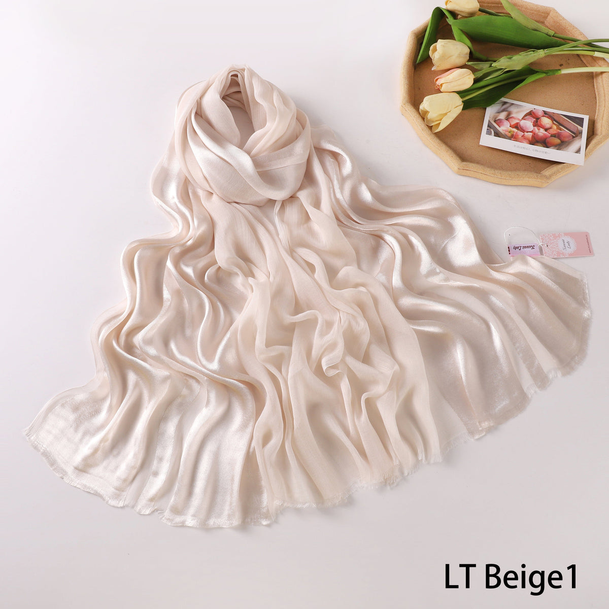 Half Linen, Half Satin Elegance
