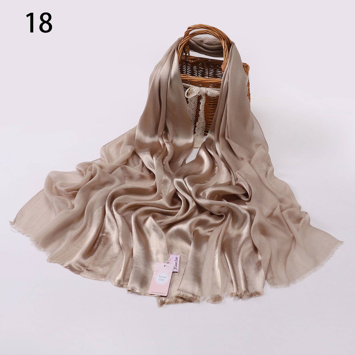 Half Linen, Half Satin Elegance