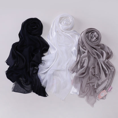 Half Linen, Half Satin Elegance