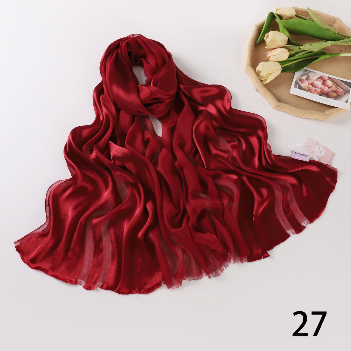 Half Linen, Half Satin Elegance