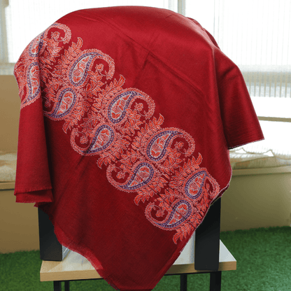 Handcrafted Paisley Border Shawl