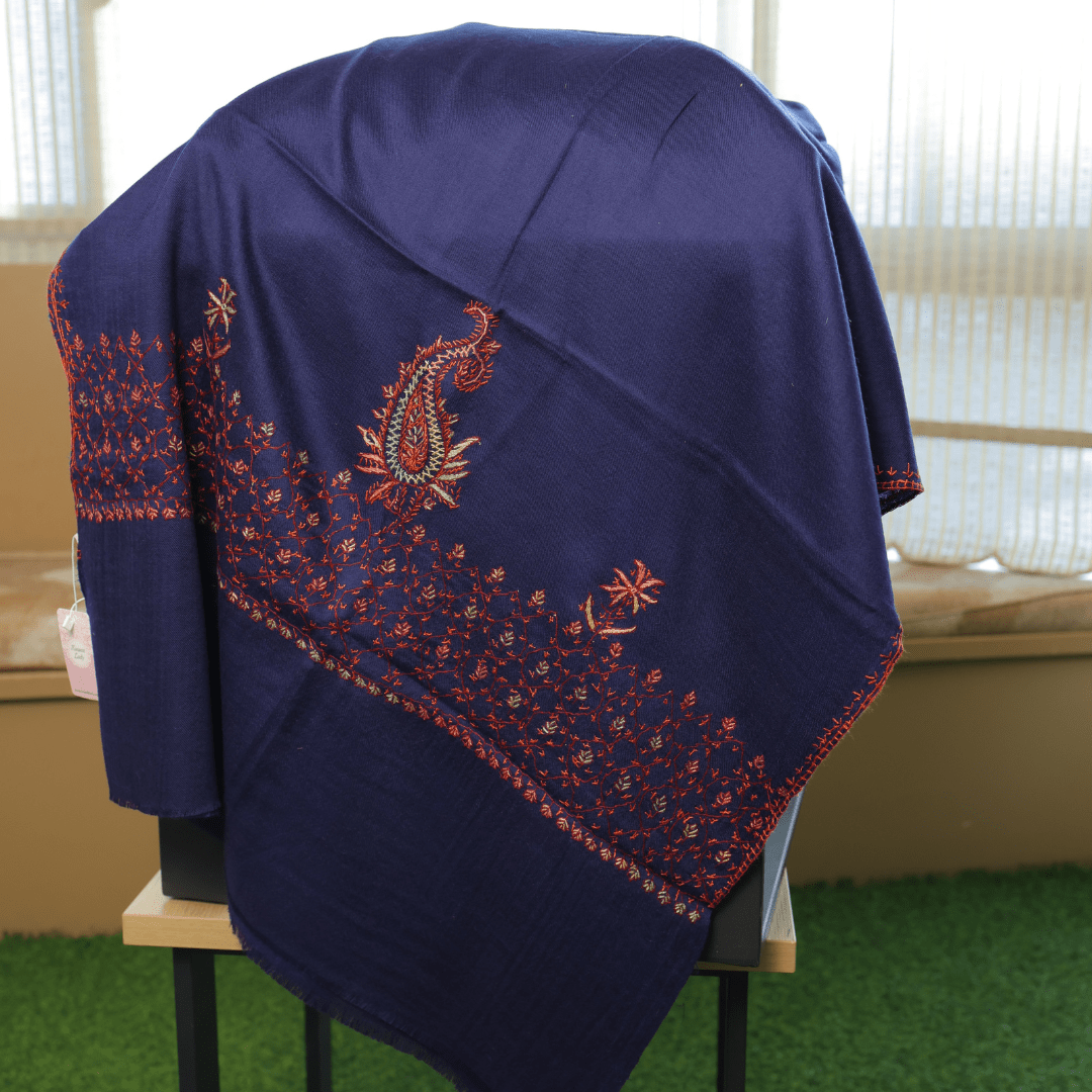 Handcrafted Paisley Border Shawl